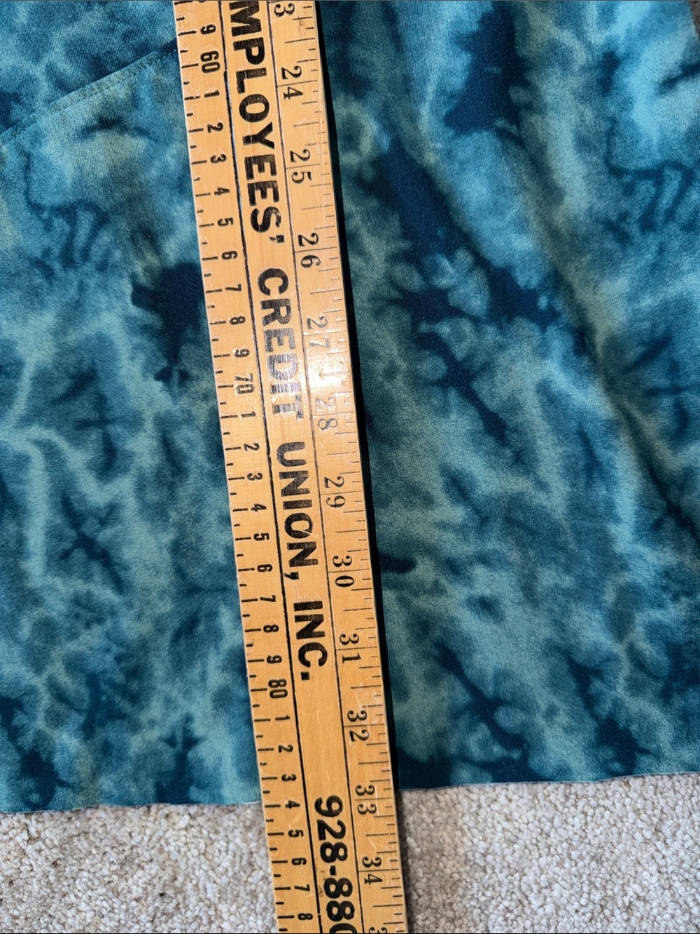 Athleta Nectar Tattooed Surplice Stretch Dress Teal Size size Medium - Picture 7 of 9